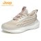 jeep男鞋春季新款爆米花飞织减震跑步运动鞋潮流夜光户外防水鞋子