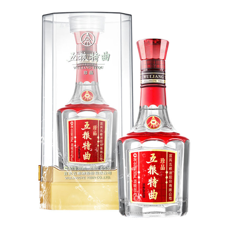 五粮液 总厂出品 五粮特曲 珍品 42度 浓香型白酒 500ml*6 整箱装