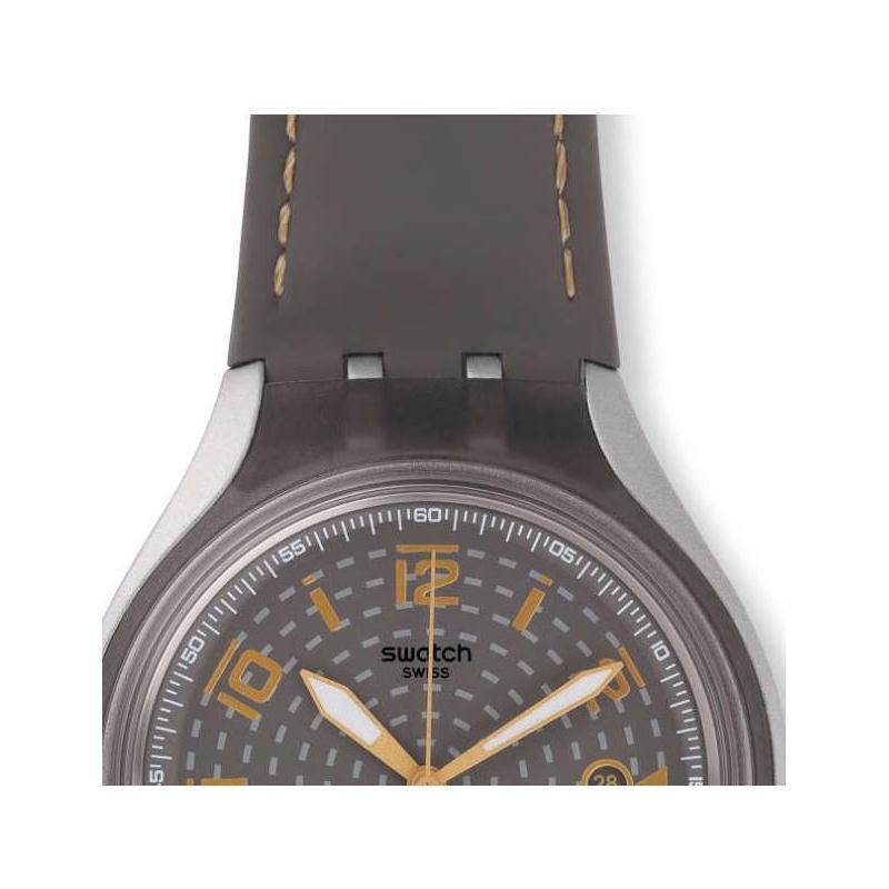 斯沃琪(Swatch)手表轻X系列 休闲时尚 树脂表带 石英男士表 烟雨朦胧YES4007