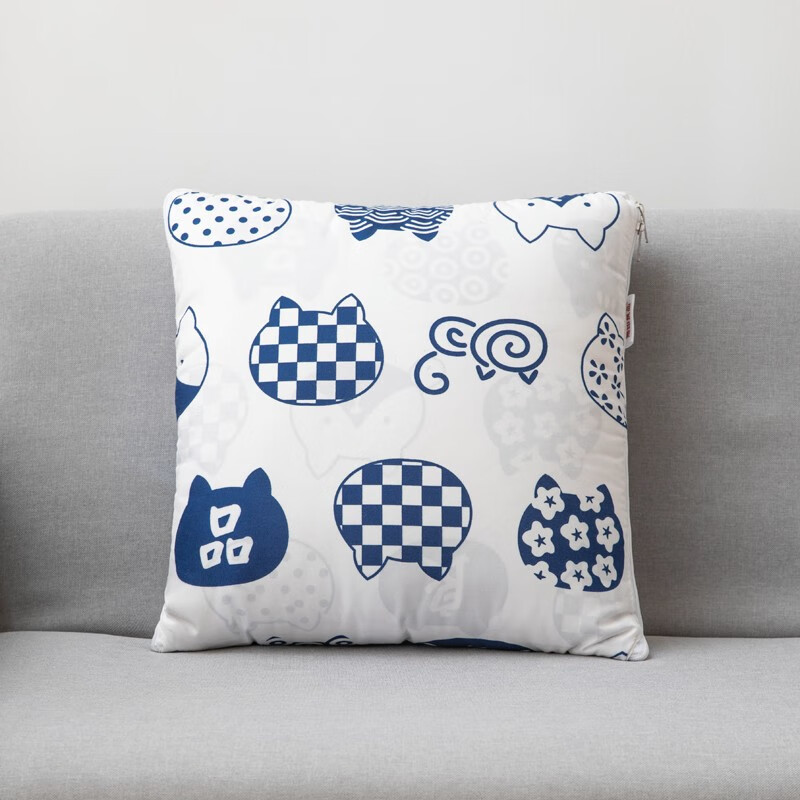 無印良品“招财猫”抱枕被高清大图