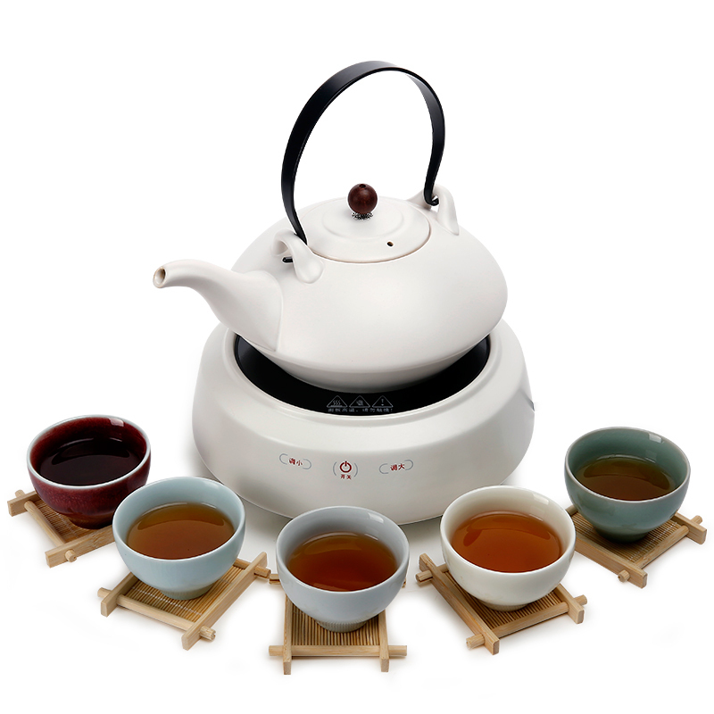 常生源 功夫茶具蒸茶器煮茶器电陶炉整套套装 神灯煮茶套组