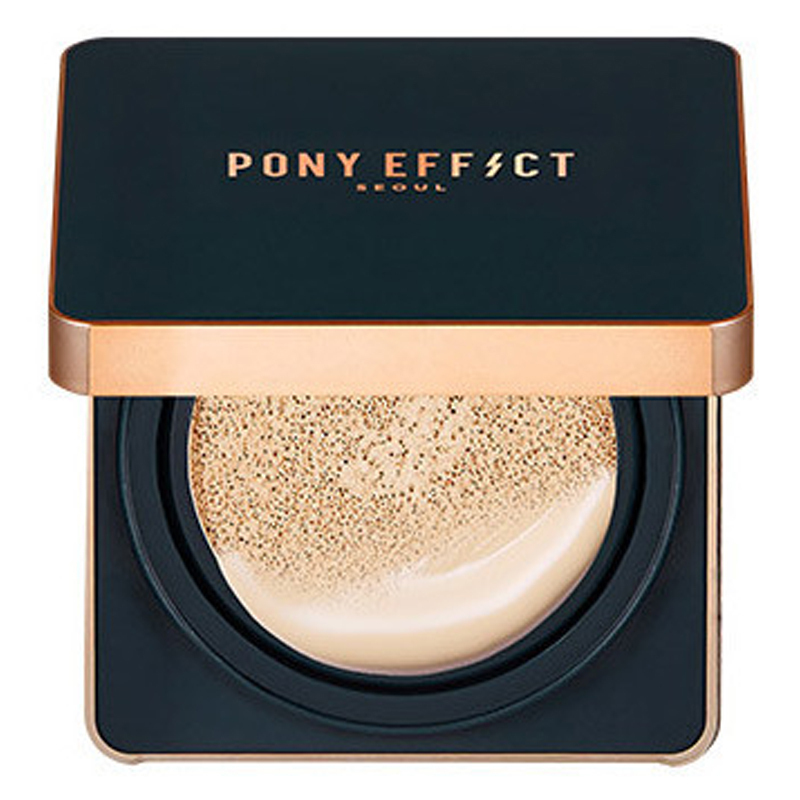 Pony Effect光彩定妆气垫 #21象牙白偏黄30g/盒 赠替换芯(粉底液/遮瑕持久遮瑕各种肤质) 粉底霜