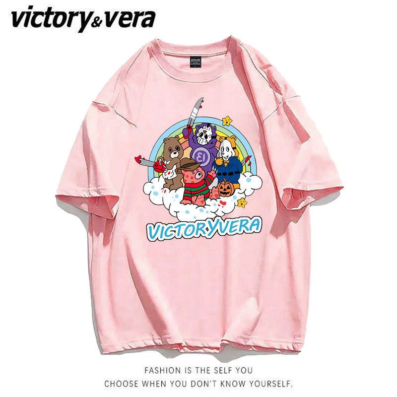 VICTORYVERA短袖t恤女学生韩版宽松2022夏季新款百搭半袖体恤衫潮