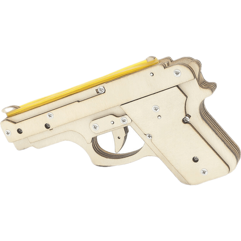 儿童趣味科技小制作小发明diy木制橡皮筋枪多连发手工皮筋枪小学生