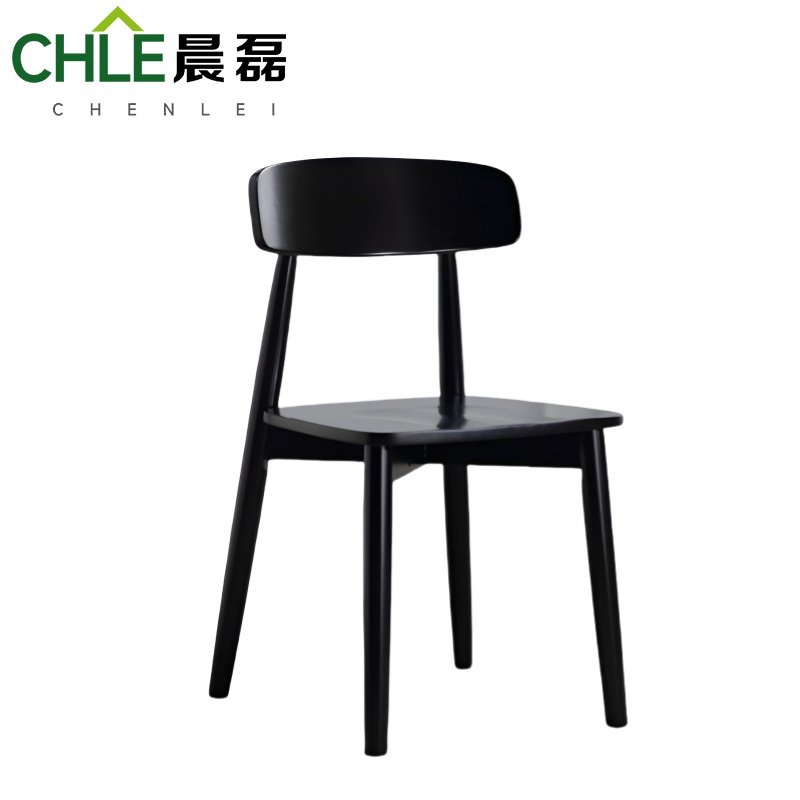 晨磊 实木椅 43*49.5cm(黑色) 把高清大图