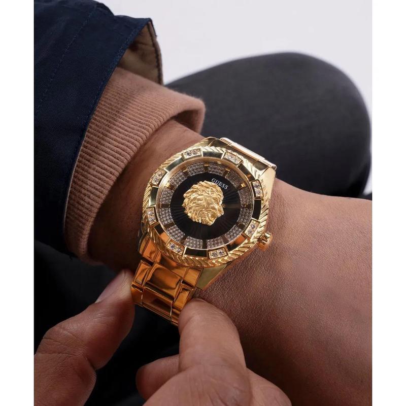 GUESS盖尔斯女士石英表金色表盘时尚大气防水防刮耐用手表高清大图
