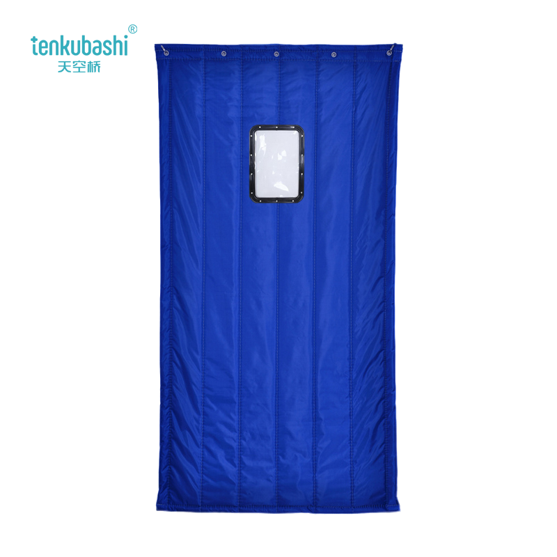 天空桥 棉门帘 MML-102宝蓝色30*45cm二层棉 平方米高清大图