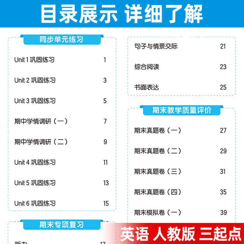 英语 [友一个正版]2022春季53全优卷五年级下册英语试卷 人教版三起点RP 小儿郎小学教辅同步训练测试卷 五三全优练高清大图