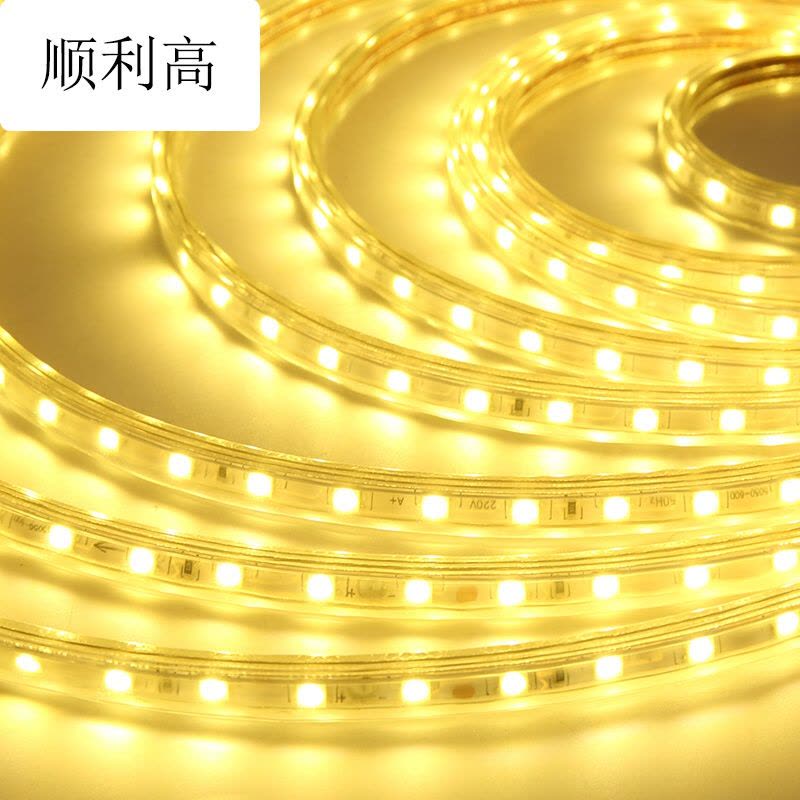led灯带5050防客厅顶线灯高亮灯条彩色贴片户外led光带72灯[满十米送插头]其它图片