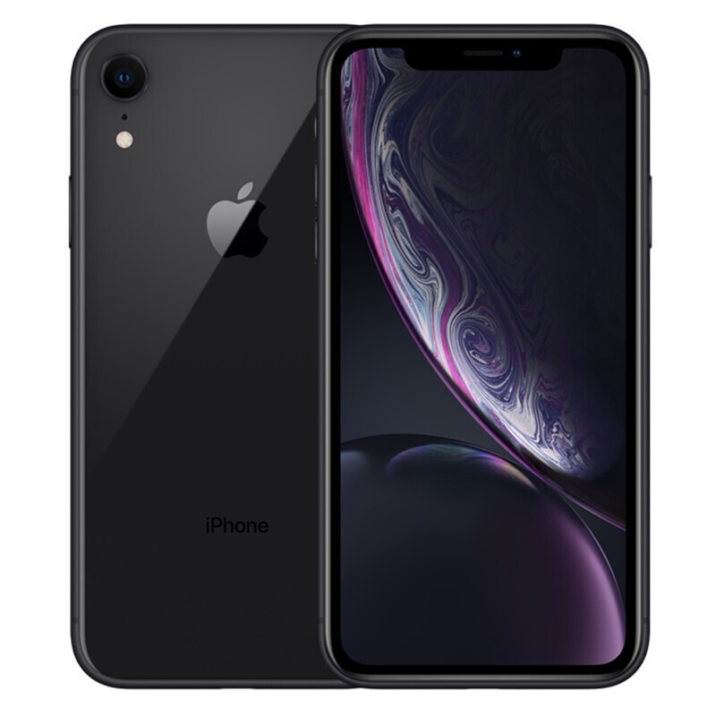 [全新原装正品]Apple /苹果iPhone XR 移动联通电信4G全网通智能手机美版有锁 64GB 黑色[裸机]