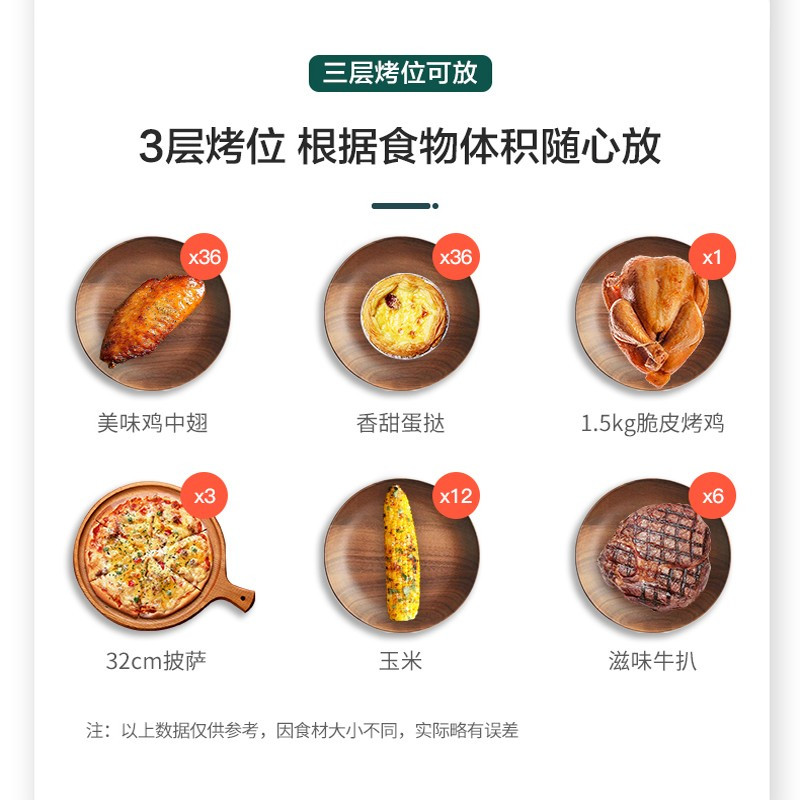 格兰仕40L大容量电烤箱独立控温机械式K40