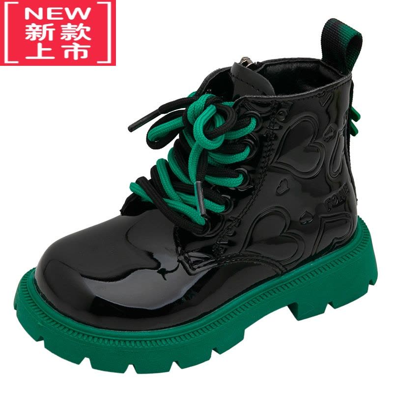 可莉允儿童炸街马丁靴2022冬季新款男童鞋子女童靴子二棉加绒洋气短靴潮图片