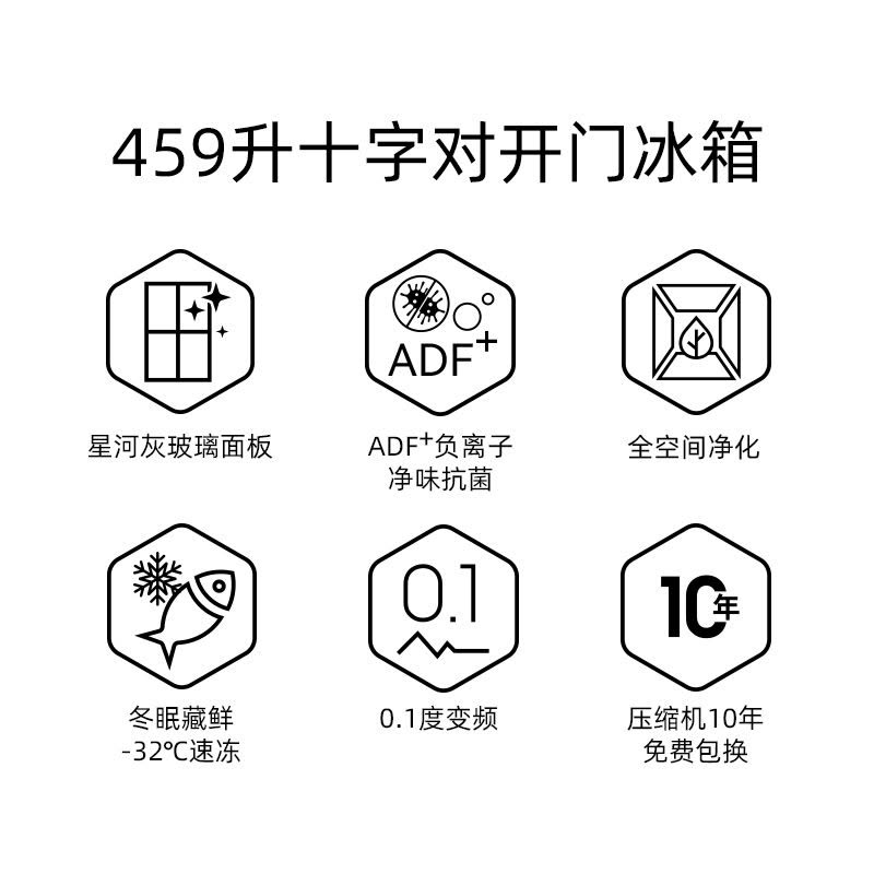 美菱冰箱BCD-459WP9BZ图片