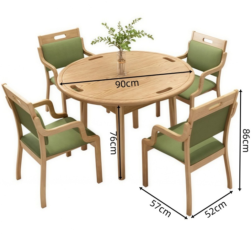 豫龙都 休闲桌椅 一桌四椅90cm 套高清大图