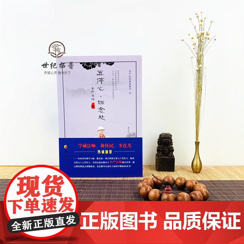 正版 五停心 四念处 圣严法师禅修精华 圣严法师 著 华夏出版社 李连杰高清大图