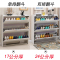 鞋柜简易鞋柜进鞋架免收纳家用鞋柜厅柜鞋柜简易实木色漆鞋柜 单层100宽17厚107高 木纹白色