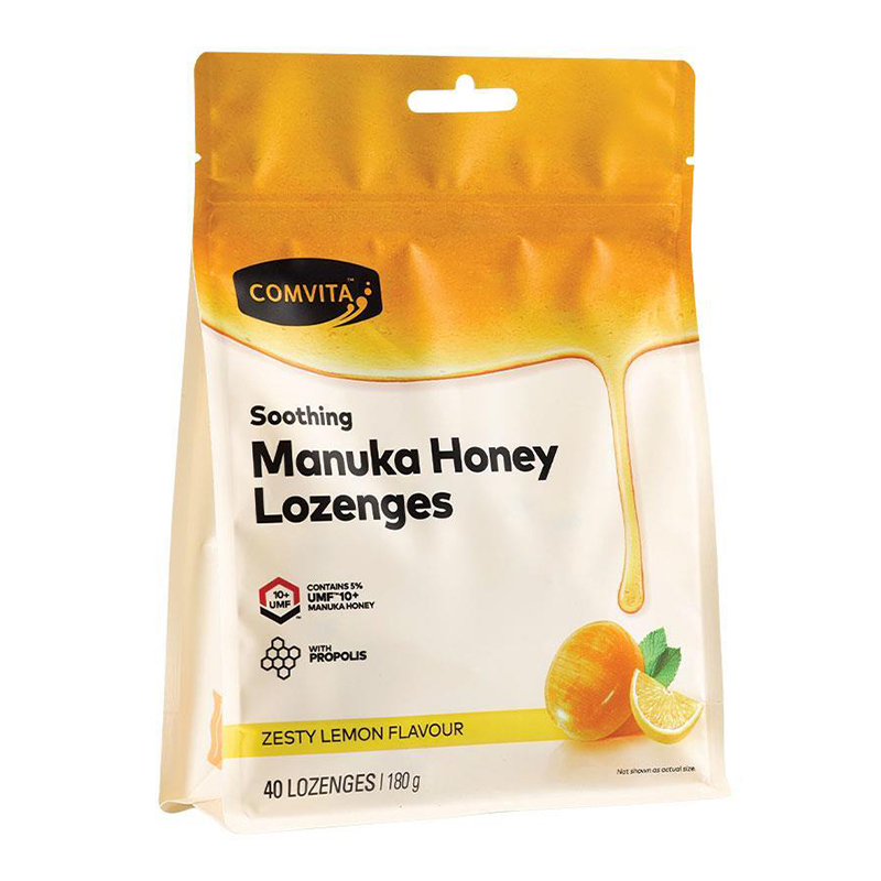 康维他(COMVITA)麦卢卡蜂胶UMF10+润喉糖蜂胶糖柠檬味500g/袋装 澳洲新西兰进口润喉糖