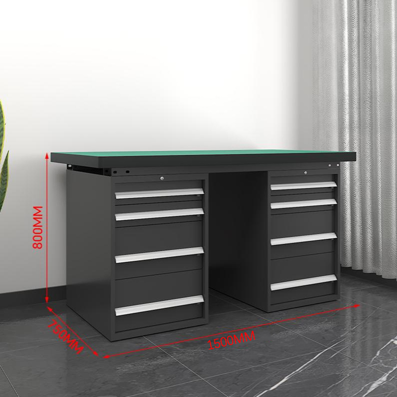 鑫金虎 防静电工作台车间流水线操作台工厂维修检验桌重型钳工台 双四抽1.5m高清大图