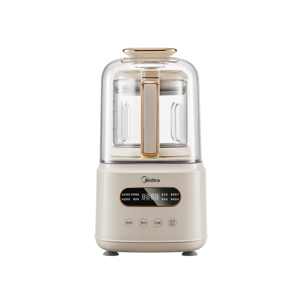 美的(Midea)破壁机家用降噪豆浆机智能全自动免煮1.2L五谷杂粮多功能辅食机料理机榨汁机 MJ-PB60P2-028