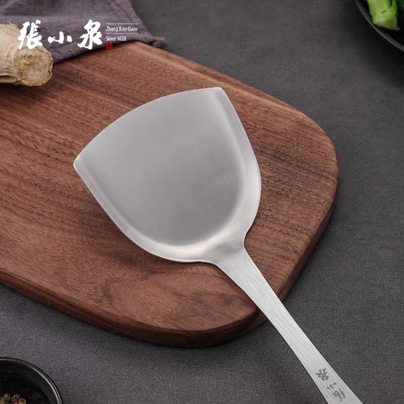 张小泉锅铲家用炒菜厨房不粘锅专用铲子不锈钢加厚长防烫厨具8138高清大图