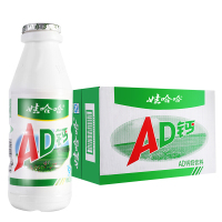 娃哈哈 含乳饮料 AD钙奶 220g*24瓶（儿童酸奶乳酸菌饮品）