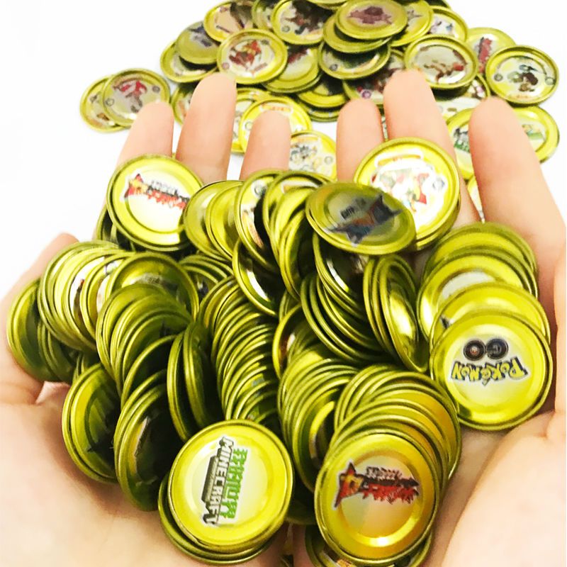 7cm 桶装 奥特曼卡片铁卡我的世界铁币火线币斗龙币安全铁圆卡片玩具