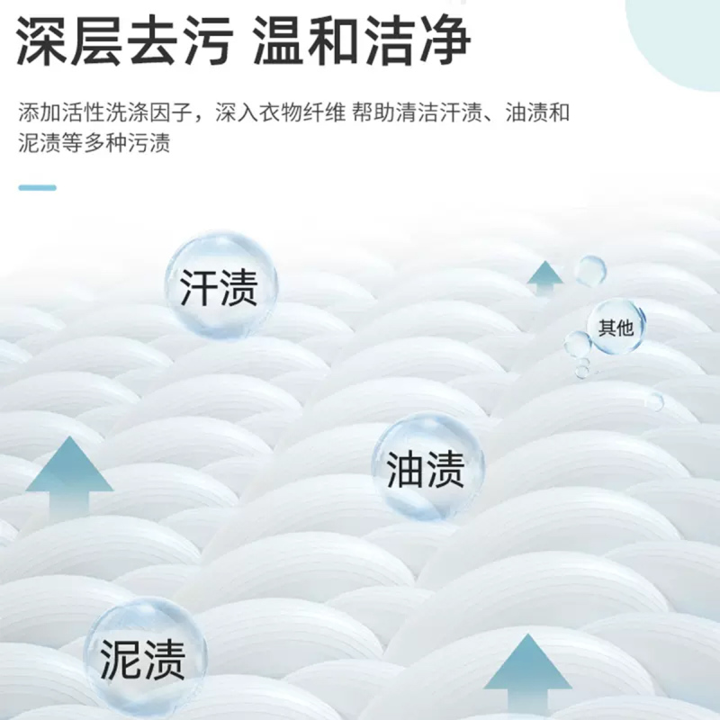 蓝漂 香氛去渍洗衣液袋装 低泡易漂持久留香实惠装 300g*3袋