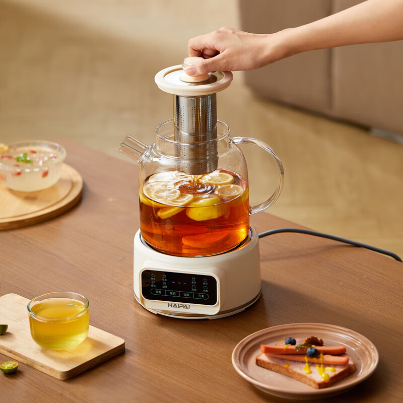 海牌(HAIPAI)HP-Y612液体加热器(花茶壶)800w快速炖煮1L容量电水壶电热壶高清大图