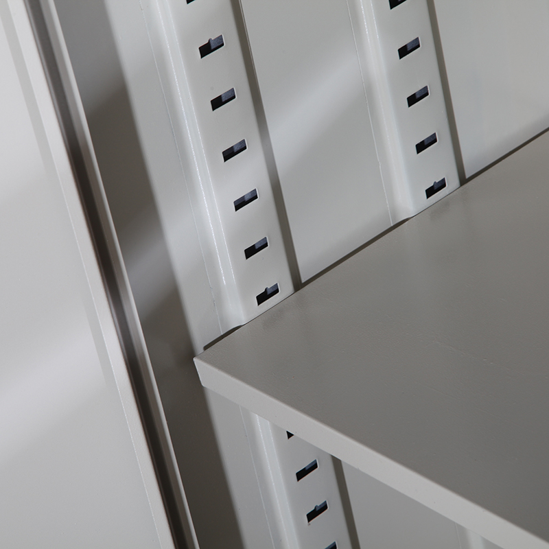 一利 文件柜5层玻璃柜长850x宽390x高1800mm 0.6mm厚冷轧钢板高清大图