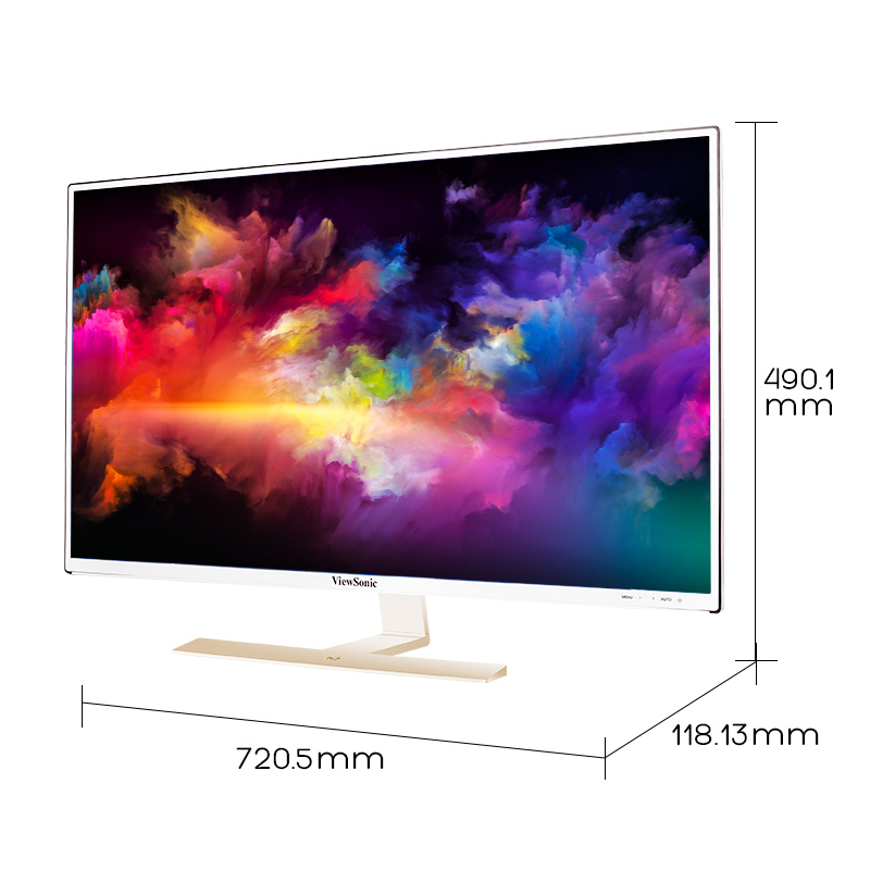 优派VX3209-2K 32英寸高清hdmi dp液晶ips显示屏电脑台式超窄边框显示器办公家用游戏电竞吃鸡屏外接笔记本