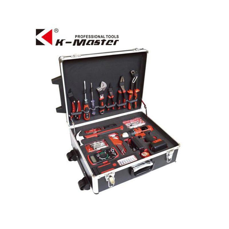 凯马特K-Master 50件家用工具套装维修多功能拉杆箱 KMT-8913