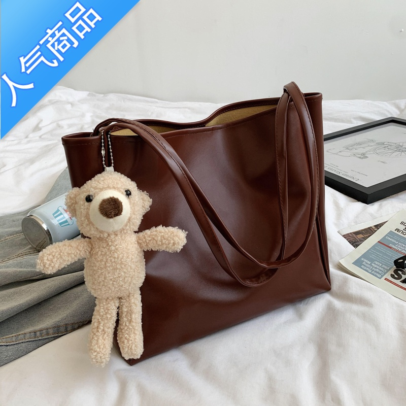 FENGHOU秋冬大容量包包女2020新款潮简约百搭质感单肩大学生上课包托特包单肩包