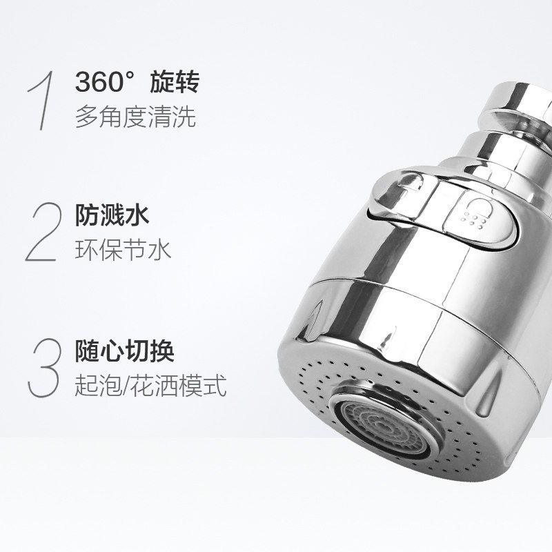 ZHMD贝瑟斯厨房水龙头防溅头 花洒过滤器嘴可旋转节水器BS-4792
