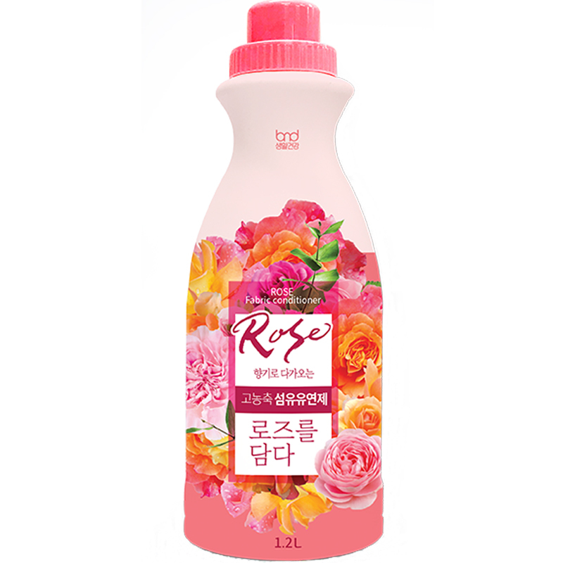 比恩涤涤韩国原装进口bnd玫瑰花香衣物柔顺剂1200ml