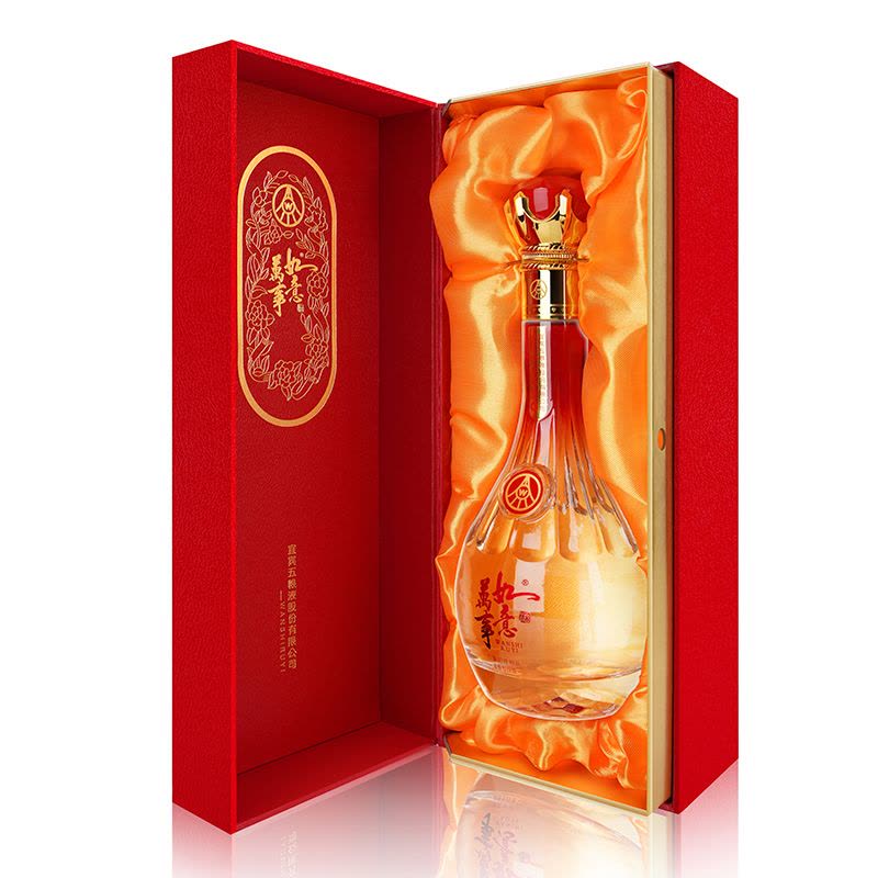 五粮液股份万事如意酒精品42° 500ml*6 整箱装浓香型白酒【价格图片品牌