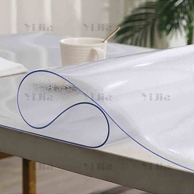 翌嘉YJ40618222 磨砂桌布pvc餐桌垫茶几垫防水防油软玻璃 70*75高清大图