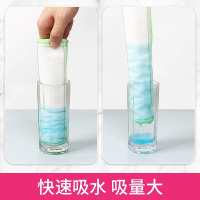妙洁棉柔抹布3片装 不沾油抹布厨房专用百洁布家用吸水不掉毛纯棉柔洗碗巾