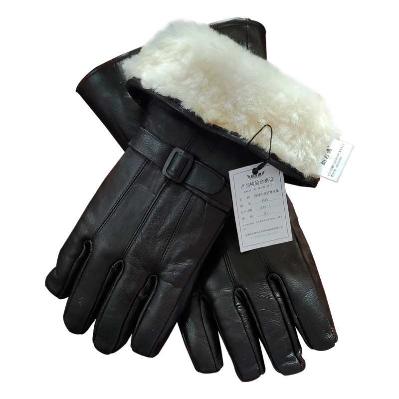 路吉通 拼接牛皮防寒手套 均码 双高清大图