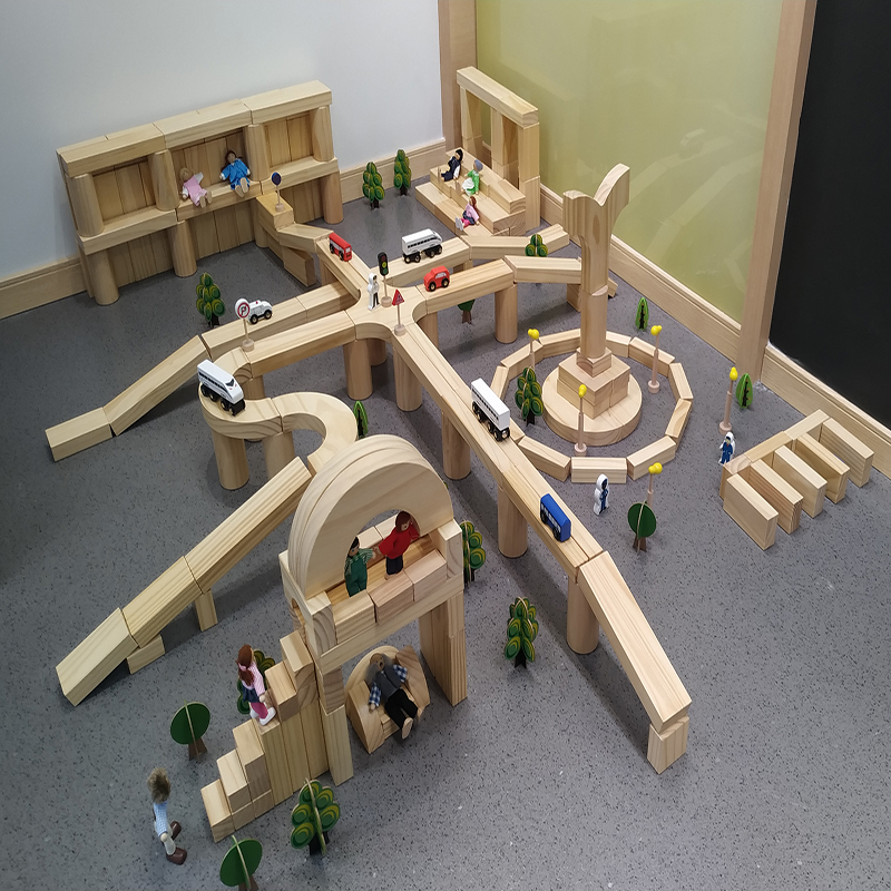 小康轩建构区单元积木1套主题辅材包1套环创材料包48张建构图卡1本