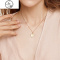 欧美人像吊坠项链女锁骨链简约韩国学生冷淡风网红装饰链 JiMi