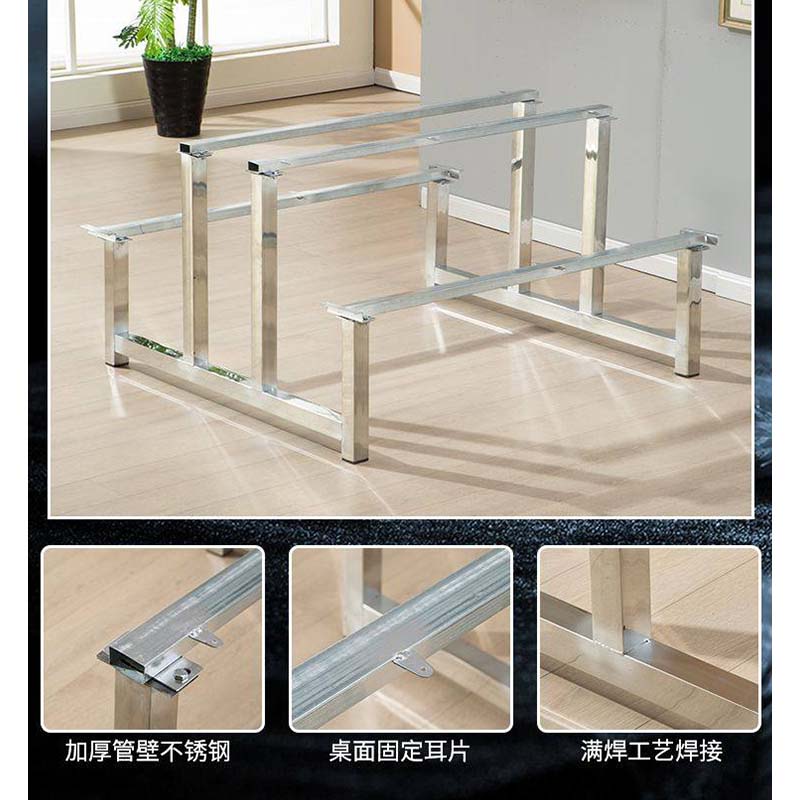 鑫睿辉 不锈钢餐桌 八人位 套高清大图