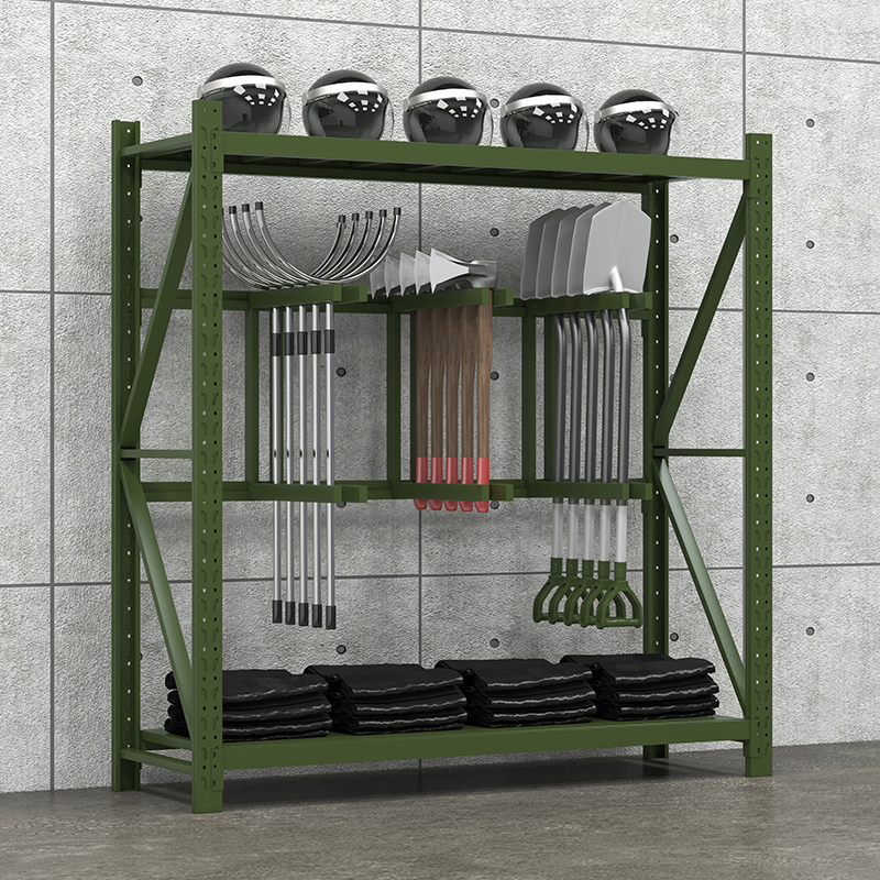 臻远 铁锹架战备物资装备存放货架抗洪防汛架中型货架 每层平均承重200kg