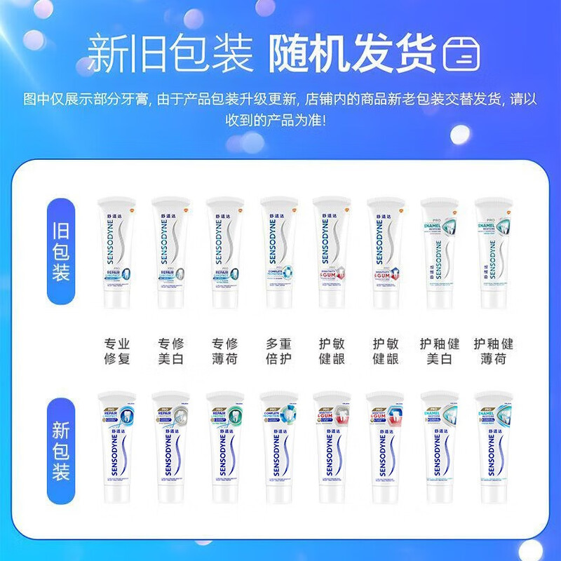 舒适达(Sensodyne)护敏健龈抗敏感牙膏改善红肿防蛀洁齿清新美白100g+焕亮美白100g高清大图