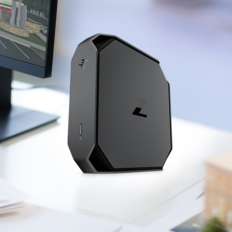 惠普(HP)Z2MiniG5 纤小型台式图形工作站分体式电脑主机W-1270/32G/1TB+2TB SATA/T2000/雷电3/3年联保