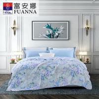 富安娜 水洗纯棉夏被-清风摇曳/条