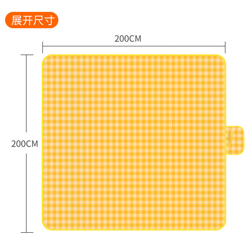 尚烤佳野餐垫2*2m坐卧舒适加厚无纺布材质易打理慕澄款SKJ-533高清大图