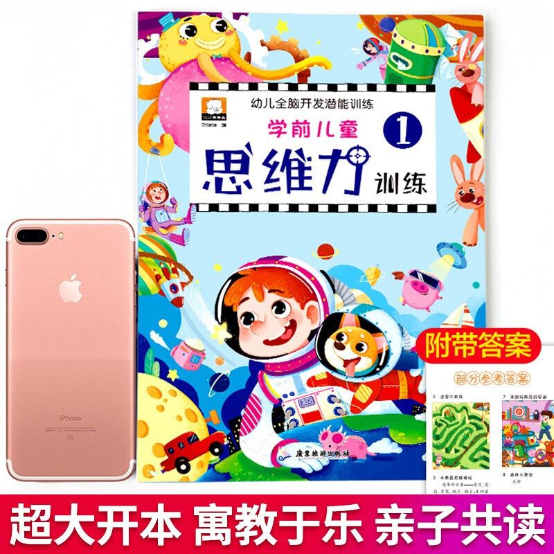学前儿童思维创造想象专注力训练书 全套12册 提高孩子幼儿全脑左右大脑逻辑潜能开发智力的智力游戏书
