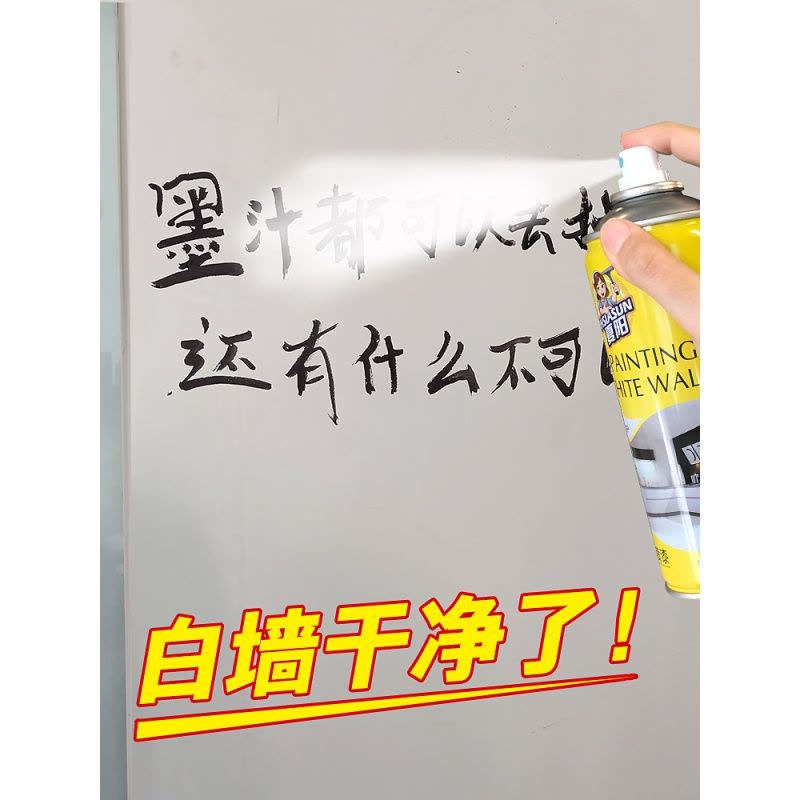 白墙面去污遮盖白色墙壁翻新防霉墙体清洁涂鸦污渍家用除霉剂图片