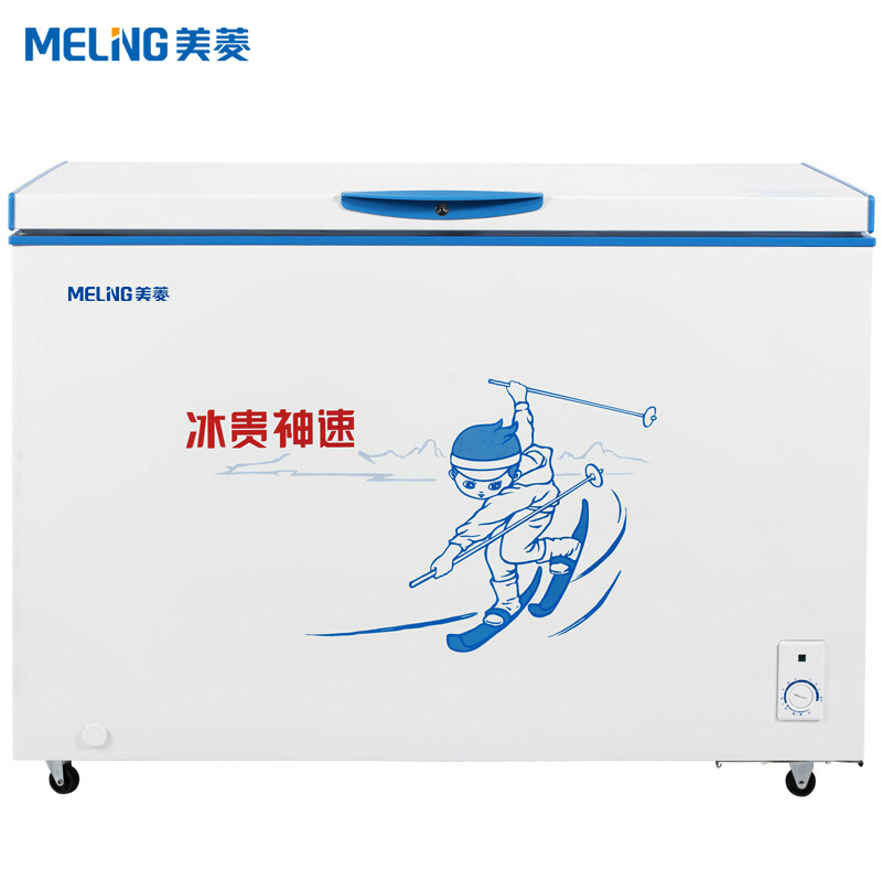 美菱(MELING) BC/BD-366DTS 366升 冷藏冷冻变温柜 节能静音 卧式冷柜 家用商用(白)