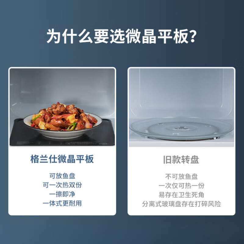 格兰仕23升700W家用小型六档火力精准温控旋钮操作加热P70F23P-G5(S0)
